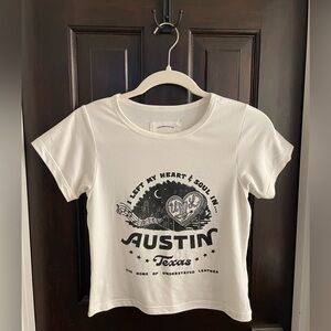 Understated Leather heart & soul baby tee Revolve